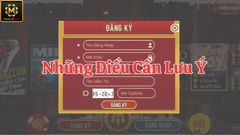 Lưu ý khi thực hiện tạo tài khoản tại cổng đổi thưởng