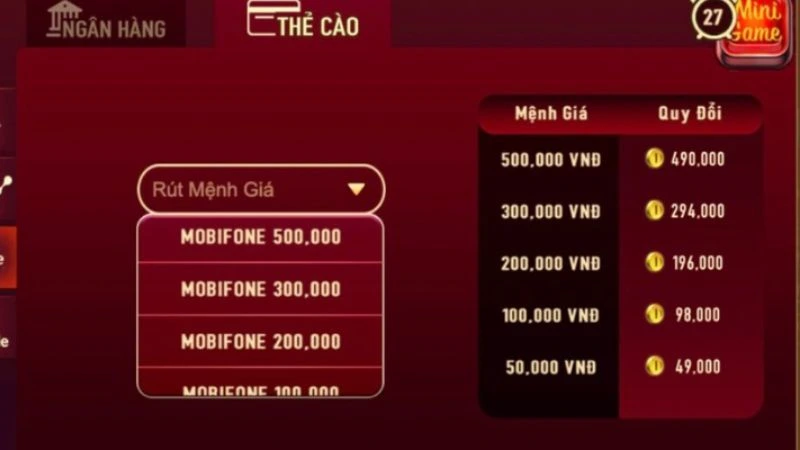 Các bước rút thưởng qua thẻ cào điện thoại nhanh chóng